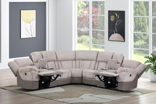 Yukon - Sectional - Light Gray / Gray PU - Image 8