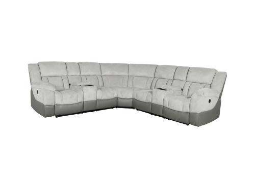 Yukon - Sectional - Light Gray / Gray PU - Image 9