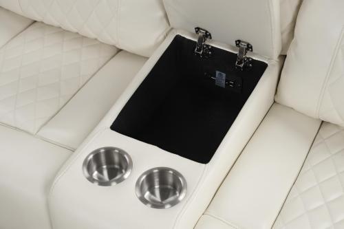 Bravo - Power Sectional - White - Image 3